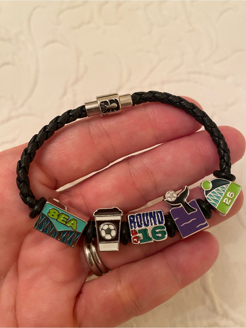 FIFA World Cup 2026 Host City Seattle Round of 16 Bank of America Charm Bracelet